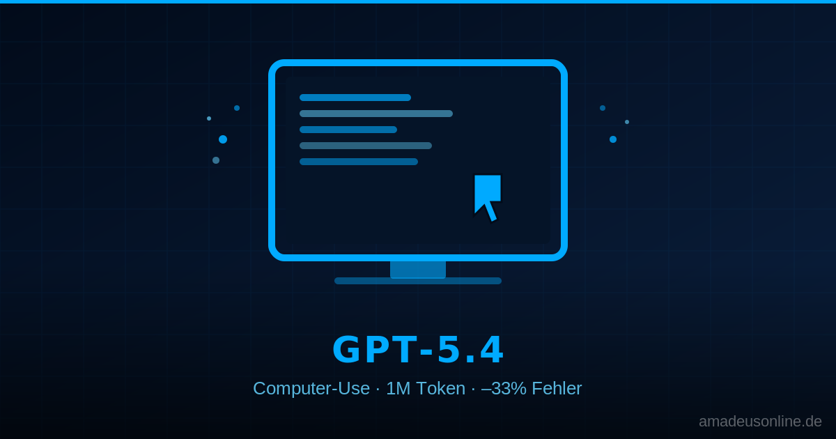 GPT-5.4 kann jetzt meinen Computer bedienen – ich bin gleichzeitig beeindruckt und leicht beunruhigt GPT-5.4 kann jetzt meinen Computer bedienen – ich bin gleichzeitig beeindruckt und leicht beunruhigt